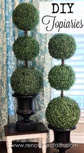 The Easiest Diy Topiary Trees On A Budget Topiary Decorating Ideas Topiary Decor Topiary Diy Outdoor Topiary