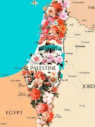 Viamichelin offers free online booking for accommodation in palestina. The Real Map Palestine Digital Arts By F Graphi Artmajeur