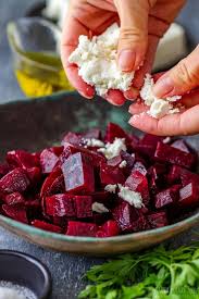 Easy Beet Salad With Feta Cheese Recipe Happy Foods Tube Recipe In 2020 Beet Salad Beet Salad With Feta Recipes