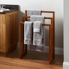 Teak Hanging Towel Rack Bathroom Towel Rack Bath Towel Racks Towel Rack Bathroom