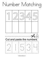 Test prints | inkjet411 #385391. Number Matching Coloring Page Twisty Noodle
