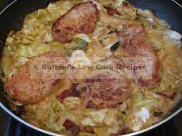 Pork Chops With Creamy Cabbage Low Carb Pork Chops Low Carb Pork Pork And Cabbage
