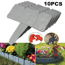 When building a garden path, use edging to keep it in place. Buy 10x Home Garden Edging Plastic Fence Stone Effect Lawn Yard Flower Plant Border At Affordable Prices Free Shipping Real Reviews With Photos Joom