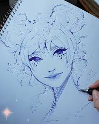 Pen Sketchy For Fun Pen Traditional Art Anime Doodle Sketch Art Sketches Doodles Painting Website Art