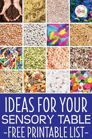 The Sensory Table Materials List That Will Make Your Life Easier Sensory Table Toddler Sensory Bins Kindergarten Sensory