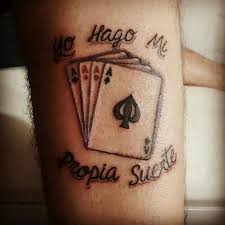 Poker De Ases Tattoo Tatuajes Retro Poker Tatuajes