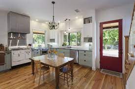 Farmhouse Kitchen By Rauser Design 3 Upper Open Shelving 3 Farmhouse Kitchen Design House Design Kitchen Home Kitchens