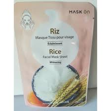 Masque Tissu Pour Visage Eclaircissant Au Riz Lot De 2 Achat Vente Soin Anti Taches Masque Tissu Pour Visage Ec Cdiscount