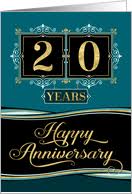This work space would be dull without your amazing. Happy 20th Work Anniversary Wishes