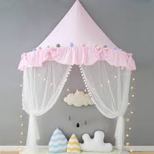 Nordic Baby Baldachin Betten Krippe Kinder Spielen Zelt Rosa Prinzessin Spielhaus Burg Tipi Enfant Kinder Zimm Kinder Baldachin Hangendes Zelt Kinder Tipi Zelt