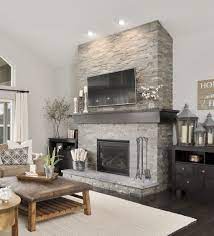 Inspiring Living Room With Fireplace Decor Ideas Which Makes Your House Warmer Stone Fireplace Makeover Living Room With Fireplace Slate Fireplace