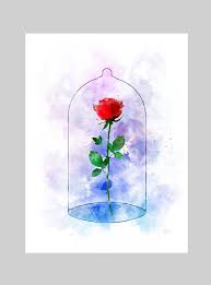 Available Sizes 10 X 8 Inches 254mm X 203mm A4 11 70 X 8 27 Inches 297mm X Disney Wall Art Beauty And The Beast Art Rose Art