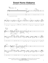 Lynyrd Skynyrd Sweet Home Alabama Sheet Music Download Pdf Score 418510