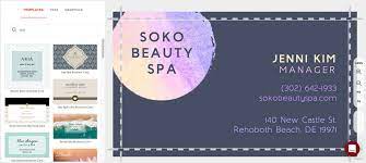 How can i make changes to one business card so that it is then populated in all of them? Make Professional Spa Business Cards Musthavemenus