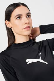 Puma, Плувна блуза с ръкави реглан, Черен, L