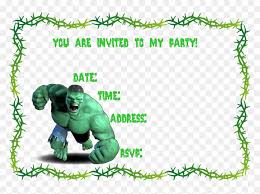 Simply select the template that best fits your creative vision, key in the necessary details, and you're good to go! Http Www Creativeprintables Org Free Incredible Free Printable Hulk Invitation Template Hd Png Download Vhv