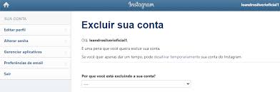👉🏻nesse vídeo eu te ensino a excluir sua conta do instagram de forma fácil e rápida, muitos desejam apagar sua conta no instagram mas não conseguem porque. Blog Como Excluir Definitivamente Sua Conta Do Instagram Em 5 Passos Forma Simples Leandro Silverio