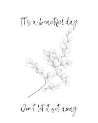 It S A Beautiful Day Don T Let It Get Away Ferns Foliage Beautiful Day Quotes Beautiful Day Printable Quotes