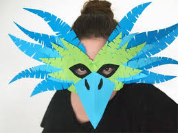 Easy Koyal Bird Drawing For Kids Diy Cuckoo Masks For Carnival Design And Paper Animal Masks Carnival Crafts Carnival Masks