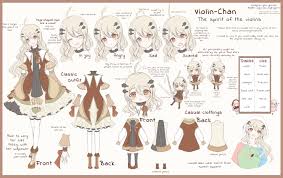 Heyy its me again! Thanks to all the support you guys gave me, I drew a character  sheet for Violin-Chan :P : rlingling40hrs