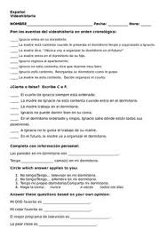 Realidades 1 Tema 6a Videohistoria Activities Worksheet Imitation Crab Meat Spanish Lessons World Language Classroom