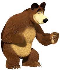 Masha And The Bear Bear Transparent Png Clip Art Image Kartun Stiker