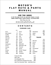 Motor automotive labor guide manual. 1955 1964 Motors Flat Rate Labor Guide Manual 36th Edition