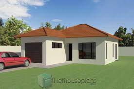 Cottage plans feature small square footage and cozy details. Small House Designs 2 Bedroom Small House Plan Nethouseplansnethouseplans House Plans South Africa Small House Design Flat Roof House