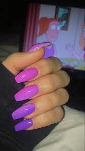 Nail inspo acrylic nails rainbow nails summer acrylic nails. Ombre Purple Acrylics Purple Acrylic Nails Nails Acrylic Nails