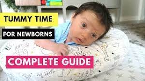 Because tummy time is recommended to begin as soon as your baby gets home from the hospital, you should introduce it in more frequent, shorter sessions. Tummy Time For Newborns Youtube
