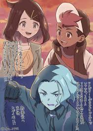 jacket, open mouth, dark-skinned male, pokemon (anime), collared shirt -  Anime R34