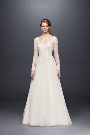 Long Sleeve Wedding Dress With Low Back David S Bridal Wedding Dress Long Sleeve Wedding Dress Sleeves Davids Bridal Wedding Dresses