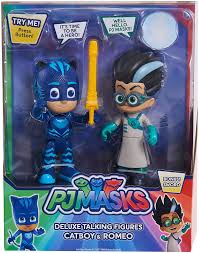 Free printable luna girl romeo and night ninja from pj masks coloring page in vector format, easy to print from any device and automatically fit any paper size. Amazon Com Pj Masks Pjmasks 95346 Talking Figure Set Catboy Vs Romeo Multi Color Toys Games