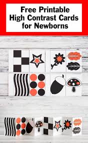 Black And White Baby Flash Cards Pdf Free Free Printable High Contast Cards For Newborns High Contrast Images Baby Development Activities New Baby Products
