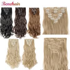 Find great deals on ebay for long hair clip on extensions. Benehair Clip In Hair Extensions Long Wavy Hair Pieces Clips Hair Synthetic Hairpiece For Women Black Brown Hair False Hair Synthetic Clip In Extensions Aliexpress