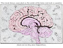 These printable mazes for kids, or puzzles and mazes in general, are excellent educational worksheets for developing kids small motor skills and spacial perception skills. Hand Drawn Brain Maze Printable Puzzles For Kids Teachers Church Groups Etc