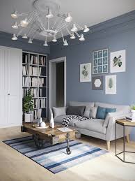 Esprit Scandinave A St Petersbourg Planete Deco A Homes World Deco Salon Decoration Salon Bleu Decoration Salon Appartement
