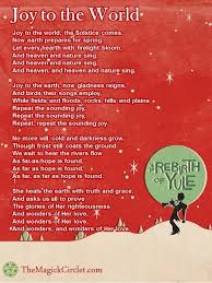 Winter Solstice Pagan Carols Joy To The World Pagan Yule Pagan Christmas Yule Celebration