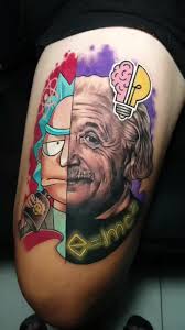 Einstein x Rick: Un Tattoo Original y Creativo