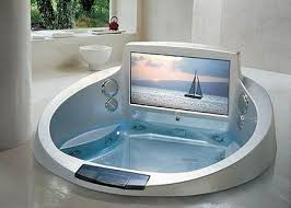 Luxury Jacuzzi Tubs Design Ideas With Entertainment Media Http Lanewstalk Com Creating A Relaxing Bathroom By Bathtub Design Luxury Bathtub Modern Bathtub