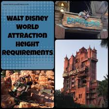 Height Requirements At Walt Disney World Park Attractions