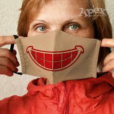 Kids face mask embroidery design. Smile Face Mask Embroidery Design