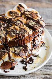 S Mores French Toast Recipe Sweet Breakfast Dessert Recipes Easy No Bake Desserts