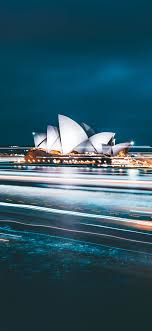 Htc one m8, and in rollout process: Traffic Sydney City Night Sydney Opera House Wallpaper 2453x3066 Hd Image Picture 45a310bc