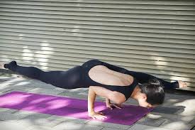 Eka Pada Koundinyasana One Legged Arm Balance Is A Arm Balance And Big External Hip Opener No Matter Which Arm Bal Arm Balance Poses Hip Openers Yoga Health
