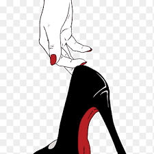Clipart illustration of a womans hand with red gel acrylic fingernails with black and white yin yang designs after a manicure over a tan circle #20488 womans hand with pink daisy nails #1066459 white and pink nail polish brush and fingers #1341557 Black Heel Illustration Bacon Drawing Hand Sketchbook Ideas Illustration Hand Holding Red Nails Heels Mammal Painted Png Pngegg