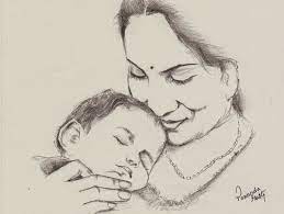 Mother's day is coming up! Sketches And Drawings Indian Mother Pencil Sketch Mothers Day Drawings Pencil Art Drawings Pencil Sketch