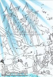 Colouring Underwater Rays Makeitcrafty Mictutorial Underwater Shipwreck Underwater Drawing Underwater