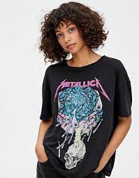 #metallica #metallica shirt #ebay #for sale #ride the lightning. Metallica Candle T Shirt Pullbear Women Fashion Spring Shirts