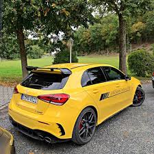 Most Powerful Hothatch Mr Mercedesamg Mercedes A45s A45 Amg A45amg Yellow Amga45 Amgcar Amgaddict Automobi Voiture De Sport Voiture Sport
